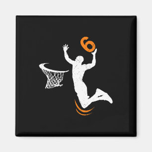 Aimant Basket-ball 6 ans Dunk 6 ans Fête Boys