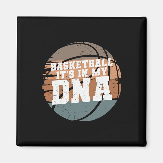 Aimant Basket-ball C'est dans mon Adn 1 (Devant)