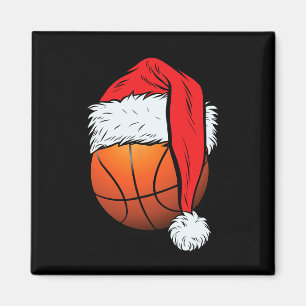 Aimant Basket-ball Christmas Ball Santa Hat Xmas Boys Hom