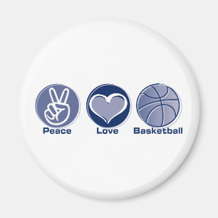 Aimant Basket-ball d'amour de paix