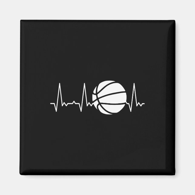 Aimant Basket-ball Heartbeat 1 (Devant)