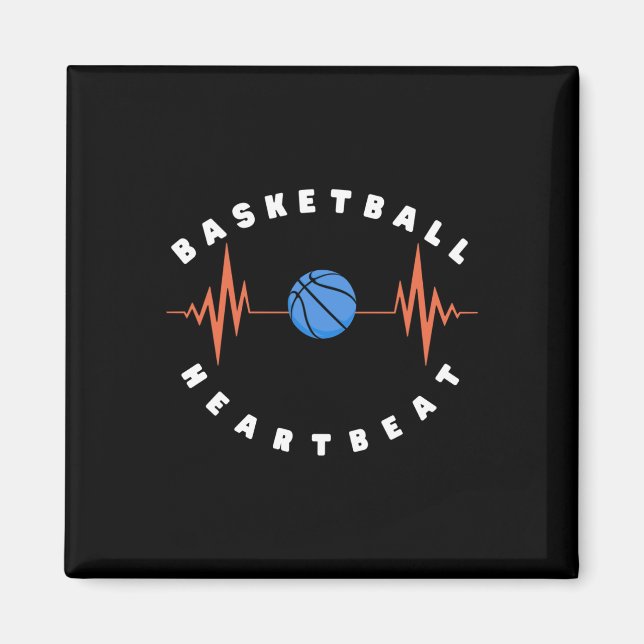 Aimant Basket-ball Heartbeat 6 (Devant)