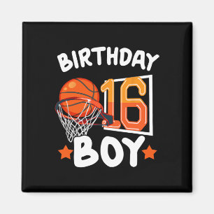 Aimant Basket-ball Im 16 Ans 16e Anniversaire Boy Decor