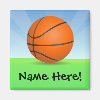 Aimant Basket-ball sportif pour enfants personnalisés Jou
