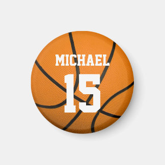 Aimant Basket-ball Votre nom