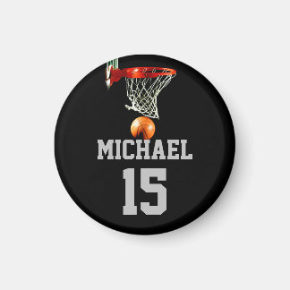 Aimant Basket-ball Votre nom