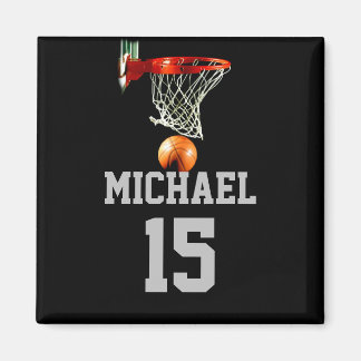 Aimant Basket-ball Votre nom