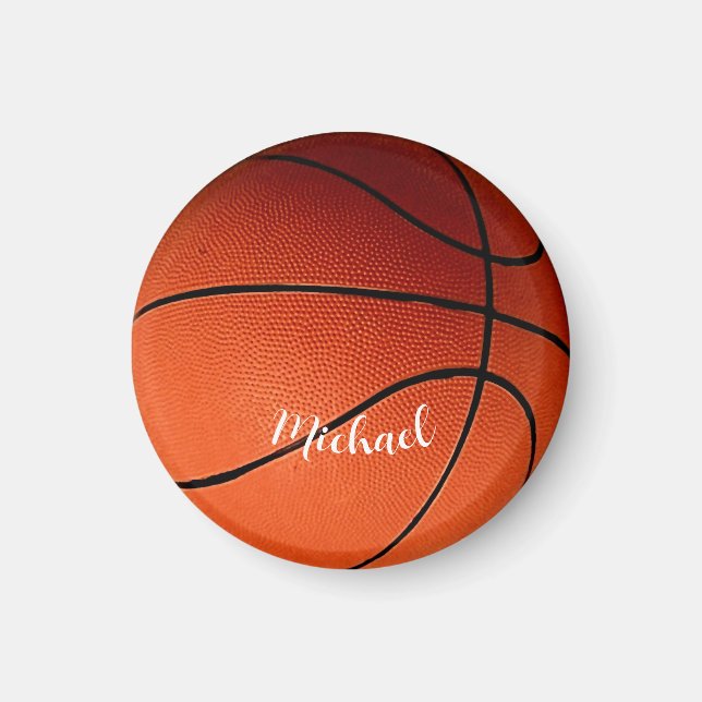 Aimant Basket-ball Votre nom Personnalisé (Devant)
