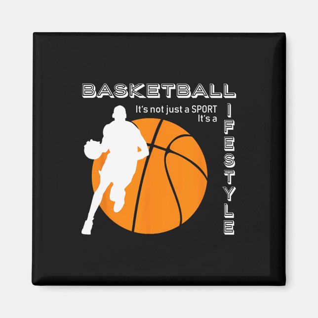 Aimant Basketball c'est un mode de vie - Basketball (Devant)