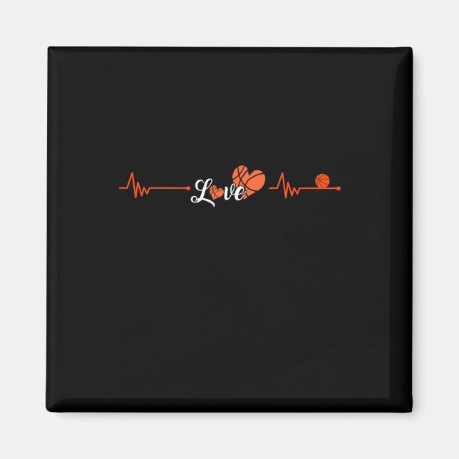 Aimant Basketball Heartbeat (Devant)