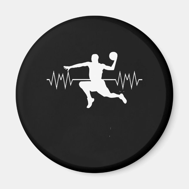 Aimant Basketball Heartbeat à nouveau (Devant)