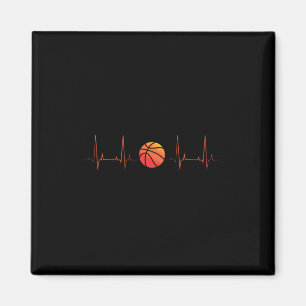 Aimant Basketball Heartbeat Coach Player Sports Athlète
