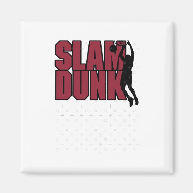 Aimant Basketball Slam Dunk (Devant)
