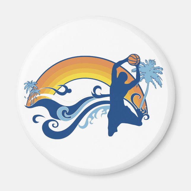 Aimant basketball. summersetz. (Devant)