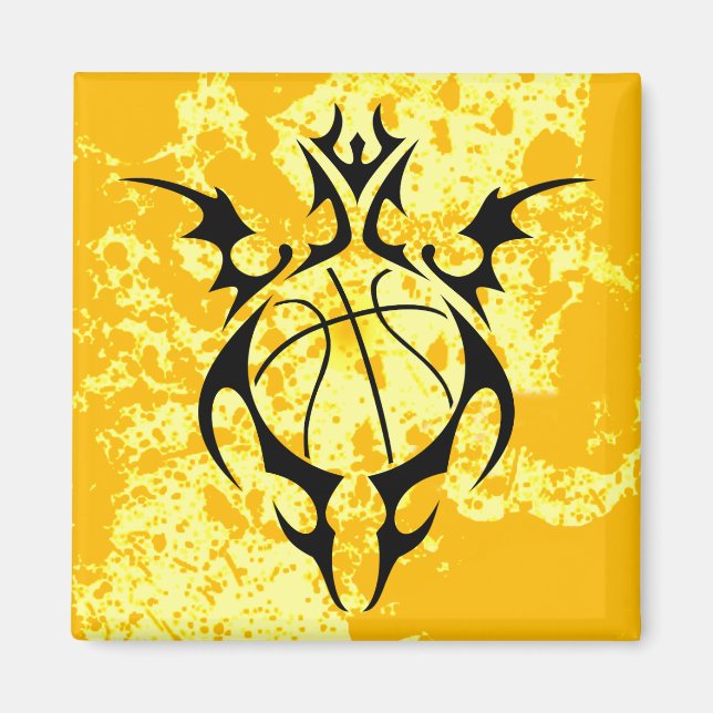 Aimant basketball. tribal. (Devant)