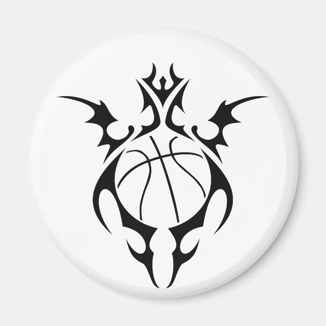 Aimant basketball. tribal. (Devant)
