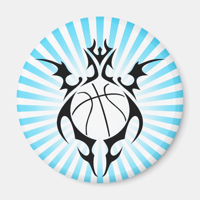Aimant basketball. tribal. (Devant)