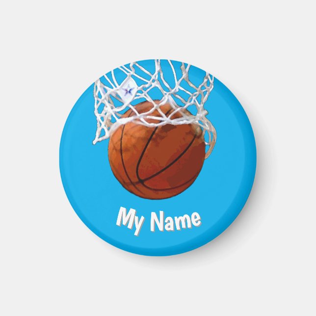 Aimant Basketball Your Name Custom (Devant)