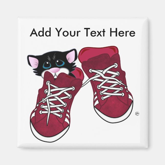 Aimant Baskets du chat (Devant)