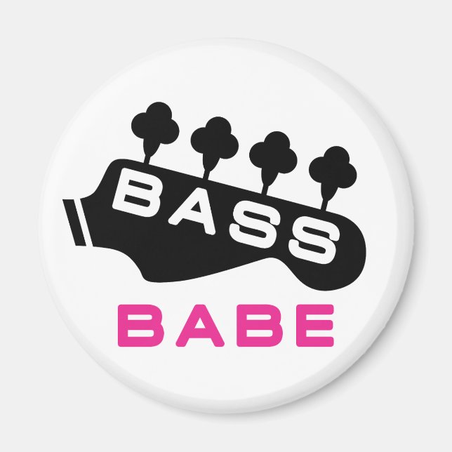 Aimant Bass Babe Cadeau Pour Baid (Devant)