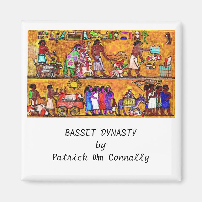 Aimant BASSET DYNASTY par Patrick Wm Connally (Devant)