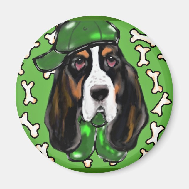 Aimant Basset Hound (Devant)