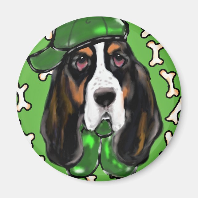 Aimant Basset Hound (Devant)