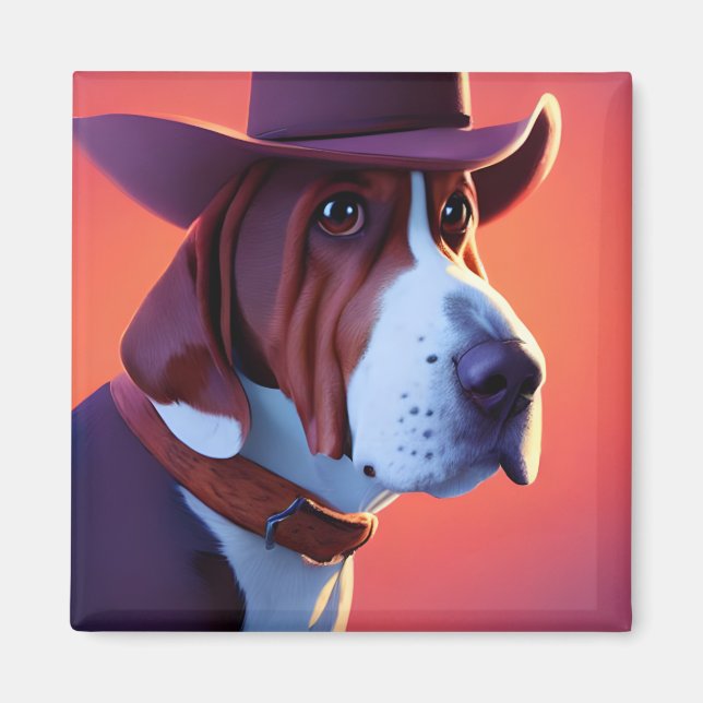 Aimant Basset Hound (Devant)