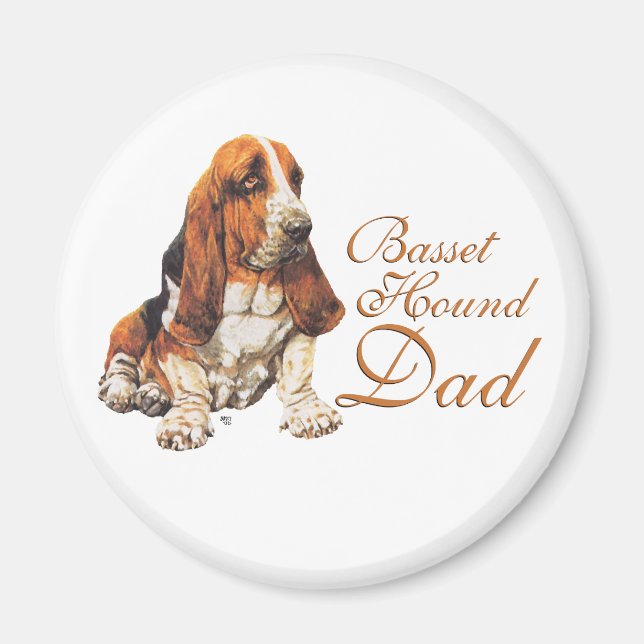 Aimant Basset Hound Dad (Devant)