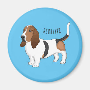 Aimant Basset hound dessin de chien