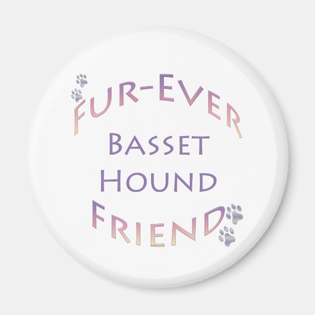 Aimant Basset Hound Furever (Devant)