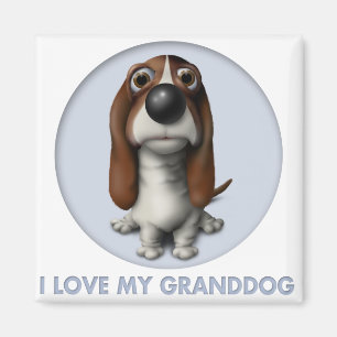 Aimant Basset Hound Grand-dog