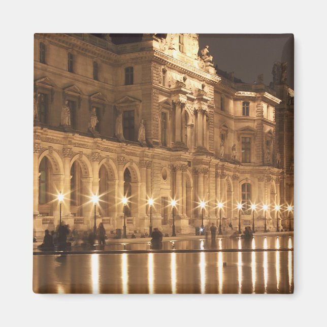 Aimant Bassin de réflexion au Louvre, Paris, France (Devant)