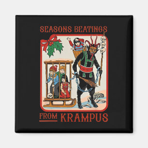 Aimant Bastonnades de saison de Krampus Noël 
