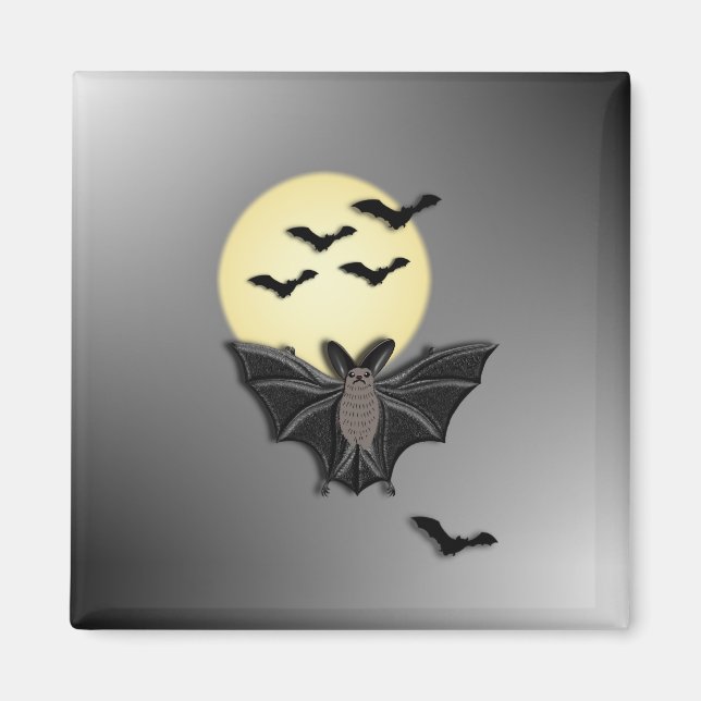 Aimant Bat d'Halloween (Devant)