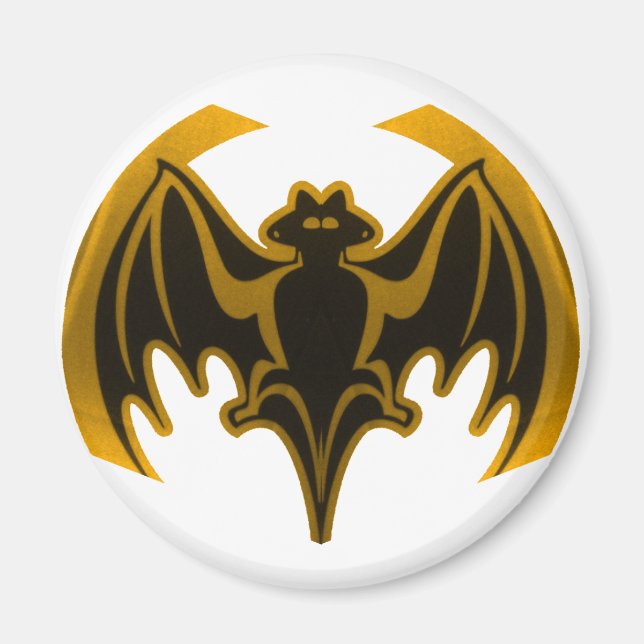 Aimant Bat Gold Le MUSÉE Zazzle Cadeaux (Devant)