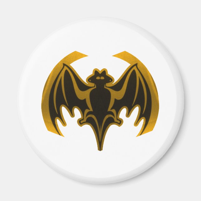 Aimant Bat Gold Le MUSÉE Zazzle Cadeaux (Devant)