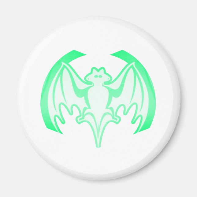 Aimant Bat Green Inv Le MUSÉE Zazzle Cadeaux (Devant)