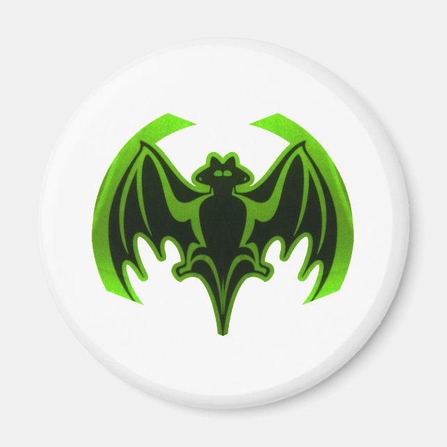 Aimant Bat Green MUSEUM Zazzle Cadeaux (Devant)