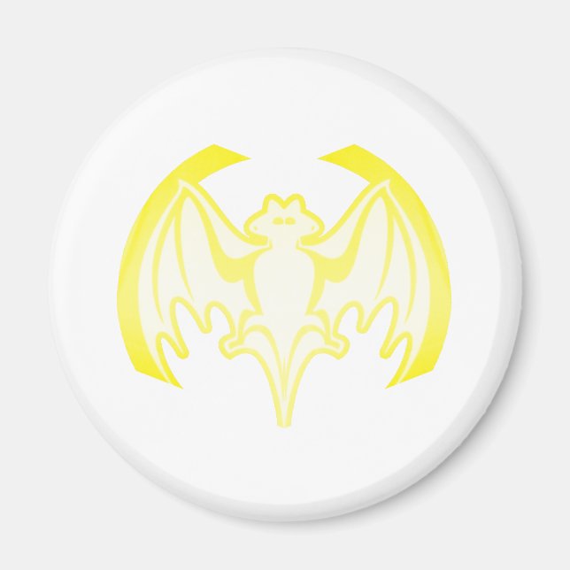 Aimant Bat Yellow Inv Le MUSÉE Zazzle Cadeaux (Devant)