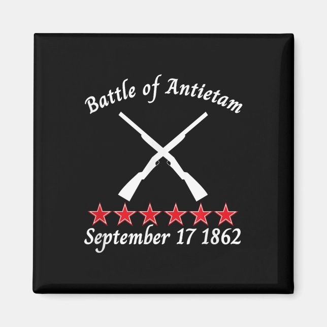 Aimant Bataille D'Antietam Maryland Reenactor Civil Ba (Devant)