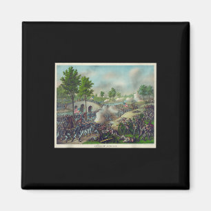 Aimant Bataille D'Antietam Peinture Guerre Civile Bataill