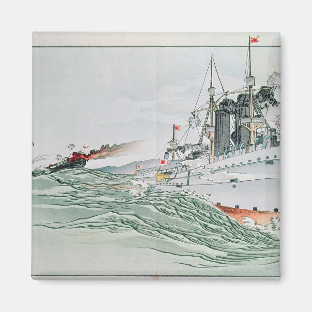 Aimant Bataille de Yalu, le 17 septembre 1894 (Devant)