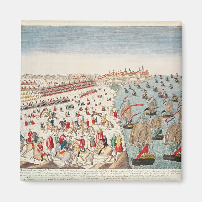 Aimant Bataille de Yorktown, le 19 octobre 1781 (Devant)