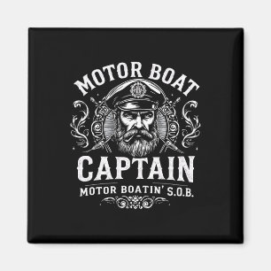 Aimant Bateau À Moteur Capitaine Funny Humour De Bateau P