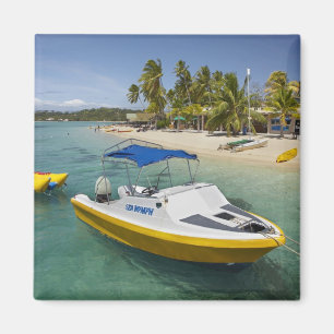 Aimant Bateau à moteur et bateau en forme de banane