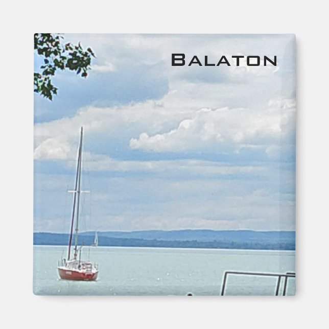Aimant Bateau à voile sur le lac Balaton (Devant)