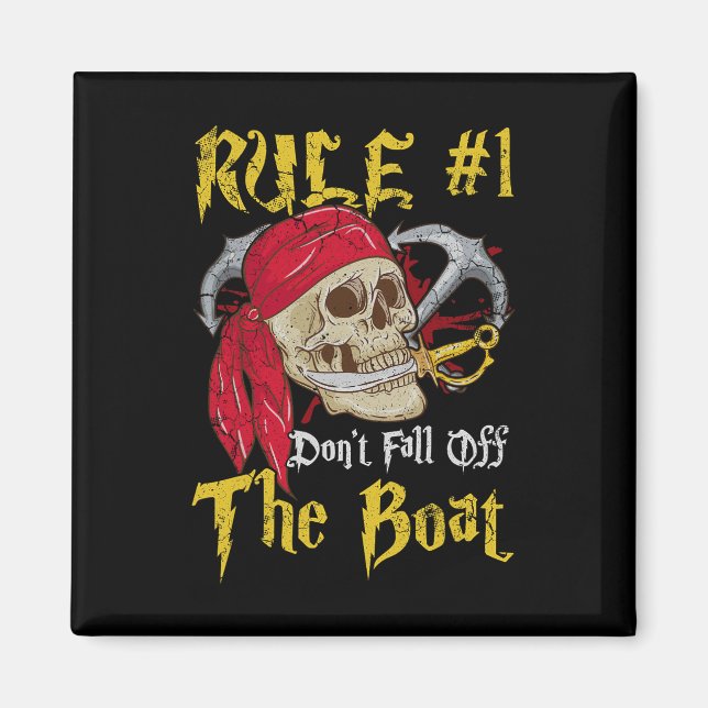 Aimant Bateau Capitaine Pirates Fun Pirate Ne Tombe Pas T (Devant)