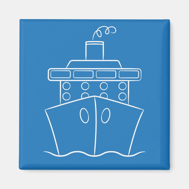Aimant Bateau de croisière (Devant)