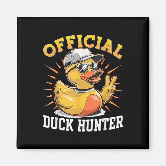 Aimant Bateau de croisière Funny Duck Équipe de chasse Ca (Devant)